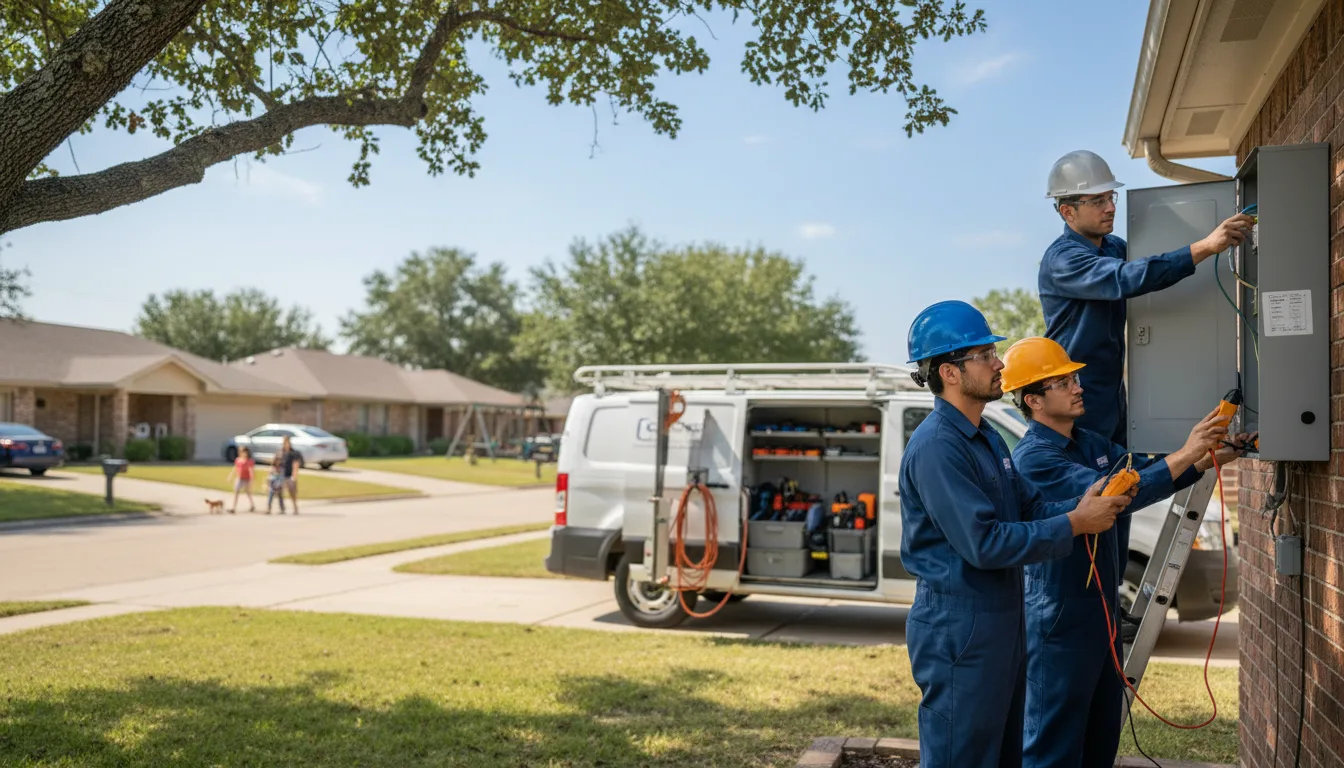 Certified electrician providing emergency electrical services in Durham, OK